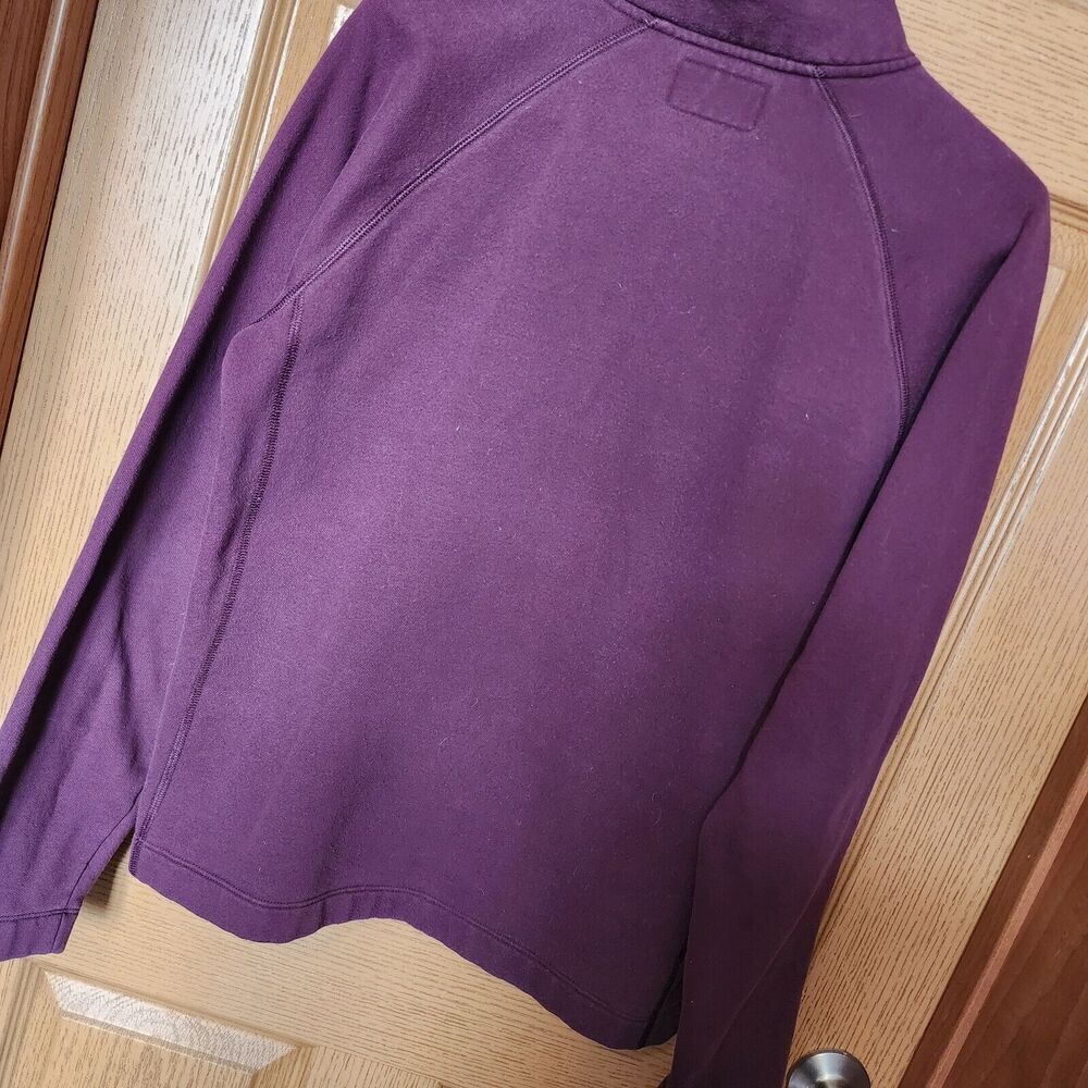 Jansport Minnesota Sweatshirt Women's XL Burgundy 1/4 Zip Mock Neck Long Sleeves - Picture 10 of 11